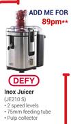 Defy Inox Juicer JE210 S