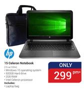 HP 15 Celeron Notebook 15-ac100ni