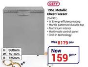 Defy 195Ltr Metallic Chest Freezer DMF451