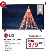 LG 43" Smart UHD LED TV 43UJ620V