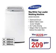 Samsung 9Kg White Top Loader Washing Machine WA90H4200SW