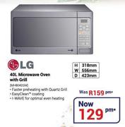 LG 40Ltr Microwave Oven with Grill MH8042GM