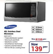 Samsung 40Ltr Stainless Steel Microwave ME9114ST