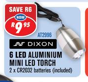 Dixon 6 LED Aluminium Mini LED Torch-AT2996