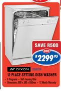 Dixon 12 Place Setting Dish Washer-DDW12W