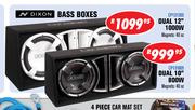 Dixon Bass Boxes Dual 10" 800W