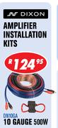 Dixon Amplifier Installation Kits 10 Gauge 500W(DN10GA) 