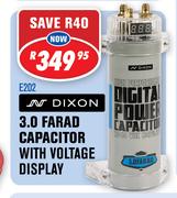 Dixon 3.0 Farad Capacitor With Voltage Display(E202)