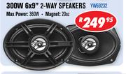 Jebson 300W 6x9" 2-Way Speakers(YW69232)