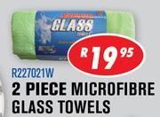 2 Piece Microfibre Glass Towels(R227021W)
