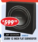 Dixon 250W 12 Inch Flat Subwoofer(BXWB12F)