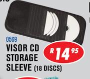 Visor CD Storage Sleeve(18 Discs)