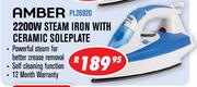 Amber 2200W Steam Iron With Ceramic Soleplate PL26920