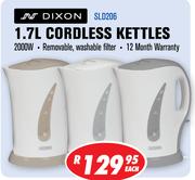 Dixon 1.7L Cordless Kettles SLD206-Each