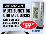 Dixon Multifunction Digital Clocks RS8429A