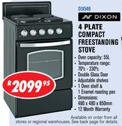 Dixon 4 Plate Compact Freestanding Stove DIX54B