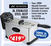 Dixon 3L Stainless Steel Deep Fryer DF035