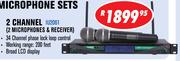 Dixon UHF Wireless 2 Microphone & Receiver 2 Channel IU2061
