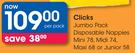 Clicks Jumbo Pack Disposable Nappies-Per Pack