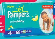 Pampers Active Baby Maxi Disposable Nappies-Per Nappy
