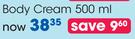 Vaseline Healthy Even Tone Body Cream-500ml