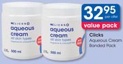 Clicks Aqueous Cream Banded Pack-Per Offer