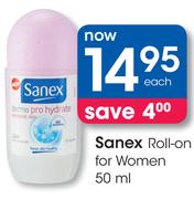 Sanex Roll-On For Women-50ml