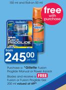 Gillette Fusion Proglide Manual or Power Blades 4-Pack-Per Offer