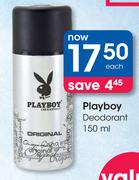 Playboy Deodorant - 150ml