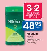 Mitchum Men's Anti-Perspirant Gel-63g
