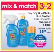 Clicks Sun Protect Kids Products-Each