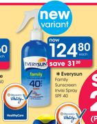 Everysun Family Sunscreen Invisi Spray SPF 40-Each