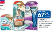 Schick Intuition & Hydro Silk Razor Kits & Blades-Per Pack