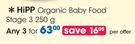 Hipp Organic Baby Food Stage 3-3's