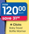 Clicks Baby Travel Bottle Warmer Each