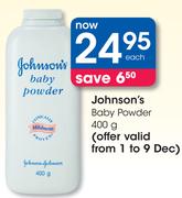 Johnson's Baby-Powder-400g Each