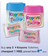 Krayons Toiletries Each