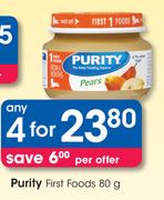 Purity First Foods-4x80g