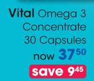 Vital Omega 3 Concentrate-30 Capsules