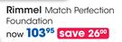 Rimmel Match Perfection Foundation