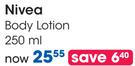 Nivea Body Lotion-250ml Each