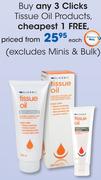 Clicks Tissue Oil Products(Excludes Minis & Bulk)-Each