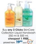 Clicks SkinCare Collection Liquid HandWash-250/500ml Each