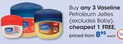 Vaseline Petroleum Jellies(Excludes Baby)-Each