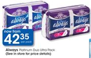 Always Platinum Duo Ultra Pack-Per Pack