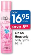 Oh So Heavenly Body Spray-90ml