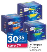 Tampax Compak 16 Tampons-Per Pack