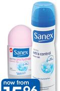 Sanex For Women Roll-On-50ml Each