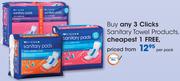 Clicks Sanitary Towel Products-Per Pack