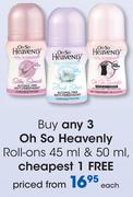 Oh So Heavenly Roll-Ons-45ml/50ml Each